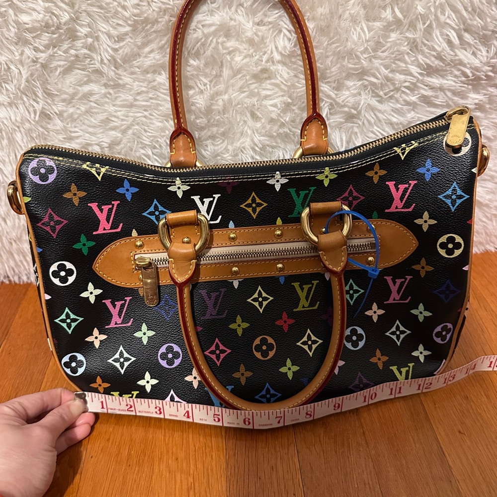 Louis Vuitton Black Multicolor Monogram Rita Hobo Bag - Picture 3 of 17
